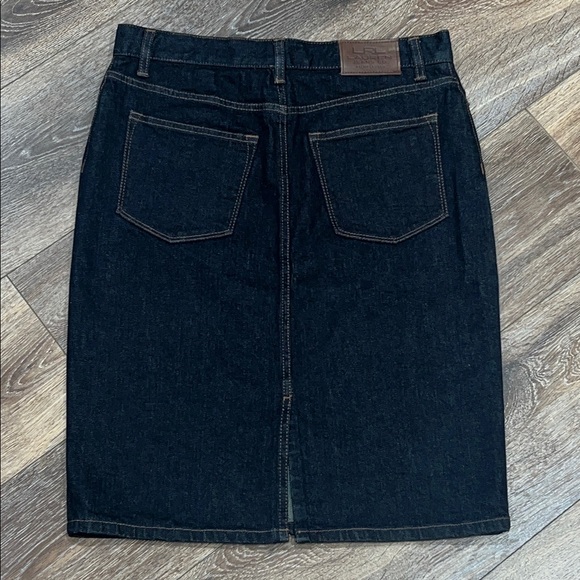 "Lauren Ralph Lauren" Denim Skirt - Picture 8 of 12